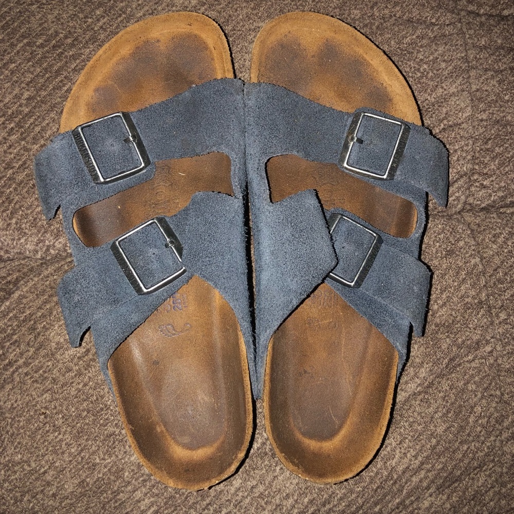 Birkenstock suede sandals 39 soft footbed
